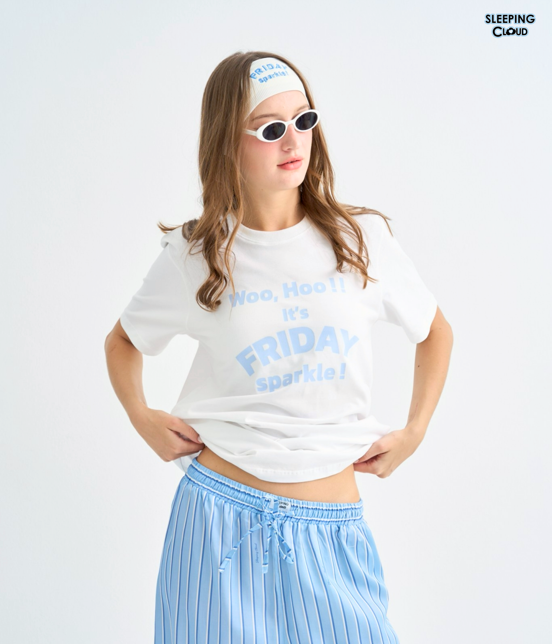 93 T-Shirt + Pants set, One stripe : Friday - Image 1