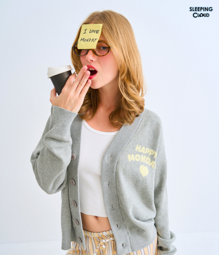 Travel-Ready PJs set I Cardigan + 100% Lyocell Pants  : Monday - Image 2