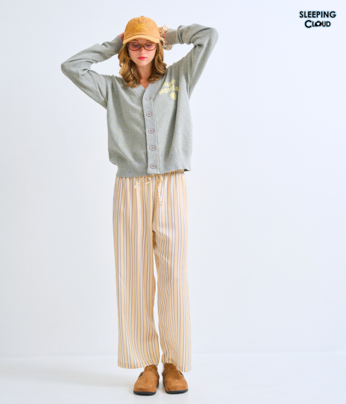 Travel-Ready PJs set I Cardigan + 100% Lyocell Pants  : Monday - Image 4