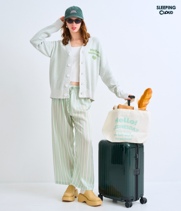 Travel-Ready PJs set I Cardigan + 100% Lyocell Pants  : Wednesday - Image 5