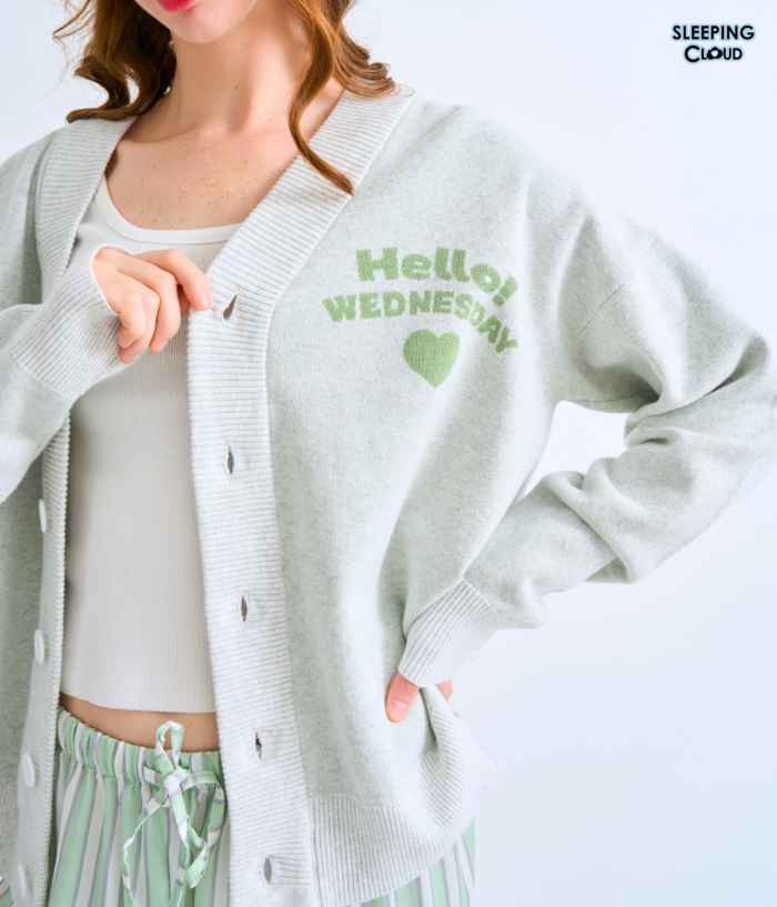 Travel-Ready PJs set I Cardigan + 100% Lyocell Pants  : Wednesday - Image 6