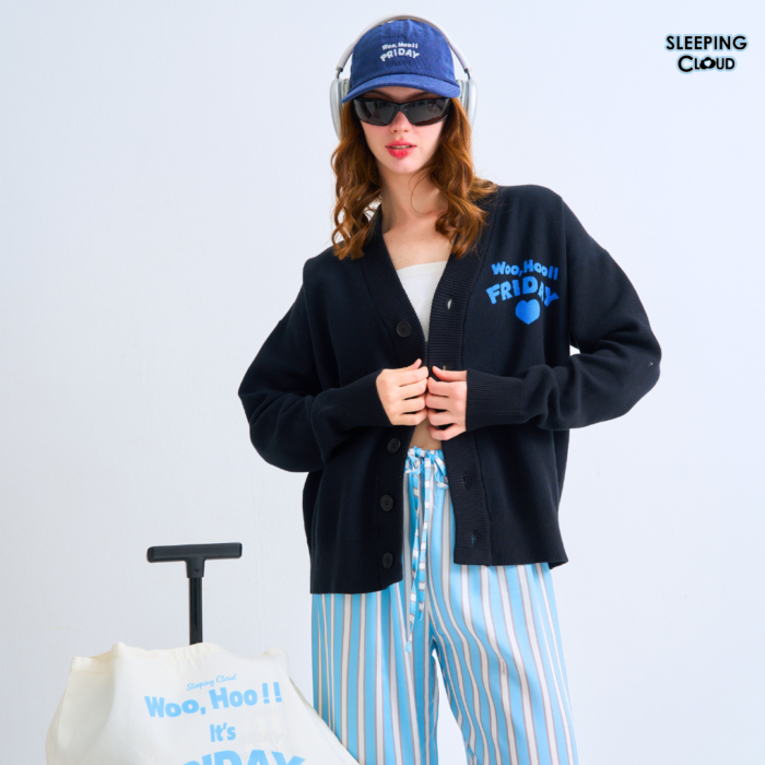 Travel-Ready PJs set I Cardigan + 100% Lyocell Pants  : Friday - Image 6
