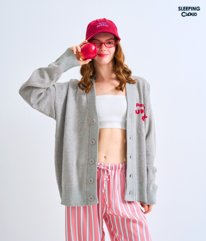 Travel-Ready PJs set I Cardigan + 100% Lyocell Pants  : Sunday - Image 2