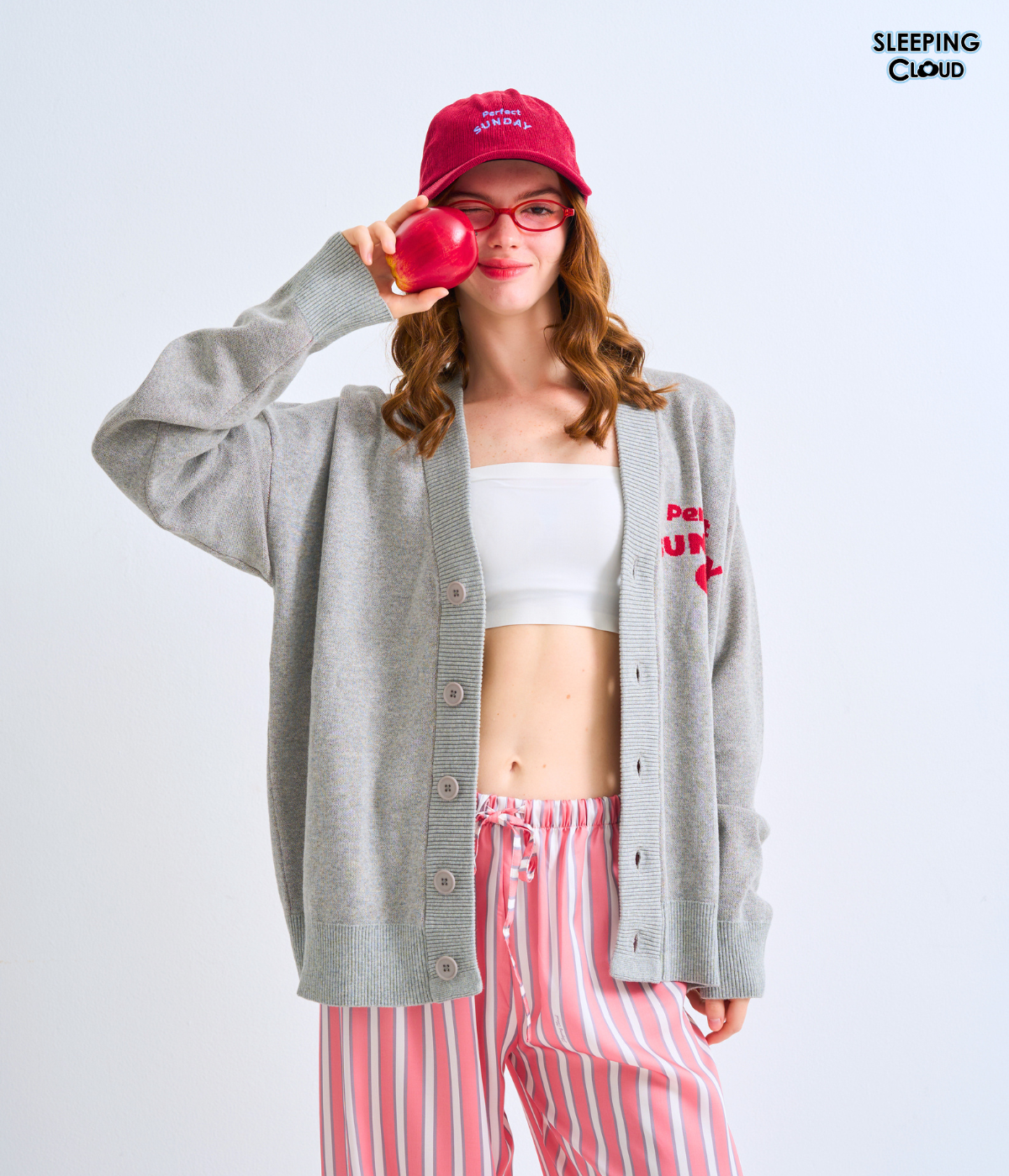244 Travel-Ready PJs set I Cardigan + 100% Lyocell Pants : Sunday - Image 1
