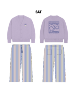 Travel-Ready PJs set I Cardigan + 100% Lyocell Pants  : S.W. Saturday