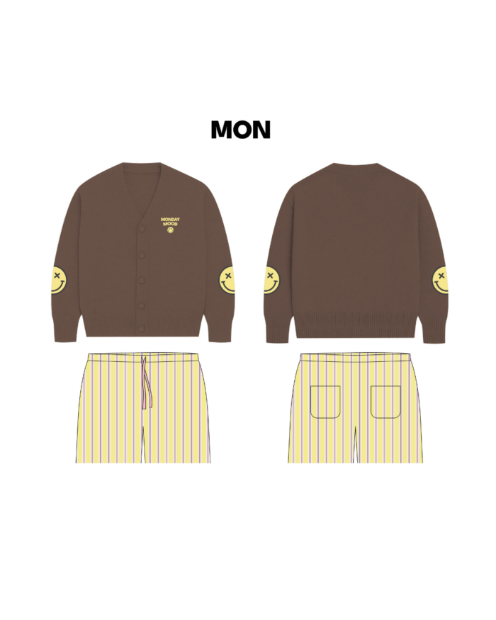 Travel-Ready PJs set I Cardigan + 100% Lyocell Pants  : S.W. Monday - Image 2