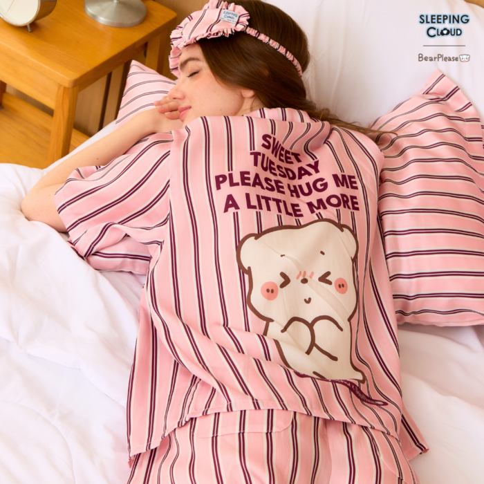 ชุดนอน SLEEPING CLOUD | ชุดนอน 100% LYOCELL ผ้านุ่ม เย็น ใส่สบาย : BearPlease 7days-Tuesday - Image 6