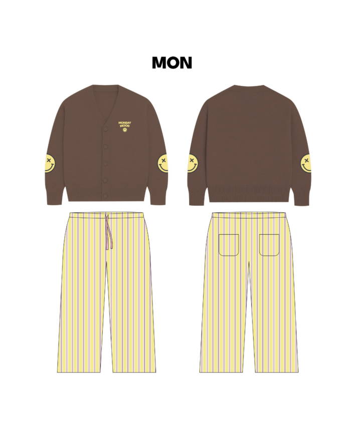 Travel-Ready PJs set I Cardigan + 100% Lyocell Pants  : S.W. Monday - Image 3