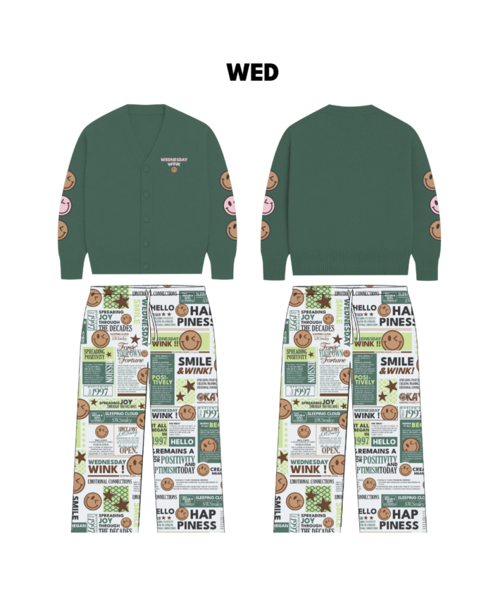 Travel-Ready PJs set I Cardigan + 100% Lyocell Pants  : S.W. Wednesday - Image 3