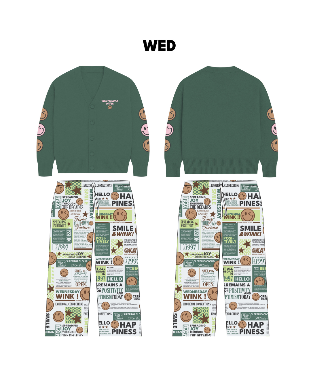 8 Travel-Ready PJs set I Cardigan + 100% Lyocell Pants : S.W. Wednesday - Image 1