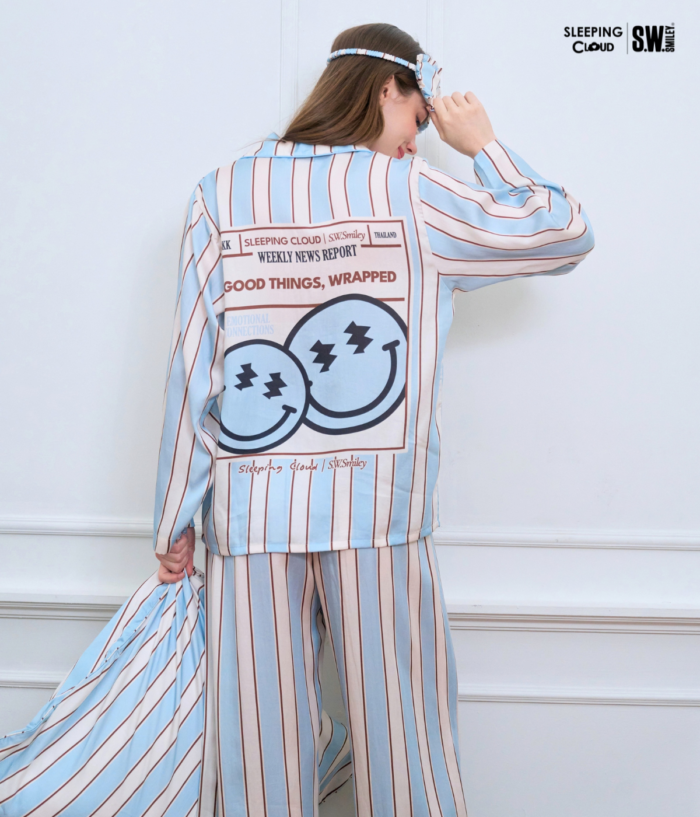 ชุดนอน SLEEPING CLOUD | ชุดนอน 100% LYOCELL ผ้านุ่ม เย็น ใส่สบาย :  Playful Days Friday - Image 2
