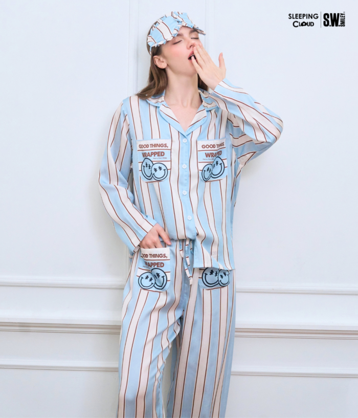 ชุดนอน SLEEPING CLOUD | ชุดนอน 100% LYOCELL ผ้านุ่ม เย็น ใส่สบาย :  Playful Days Friday - Image 6