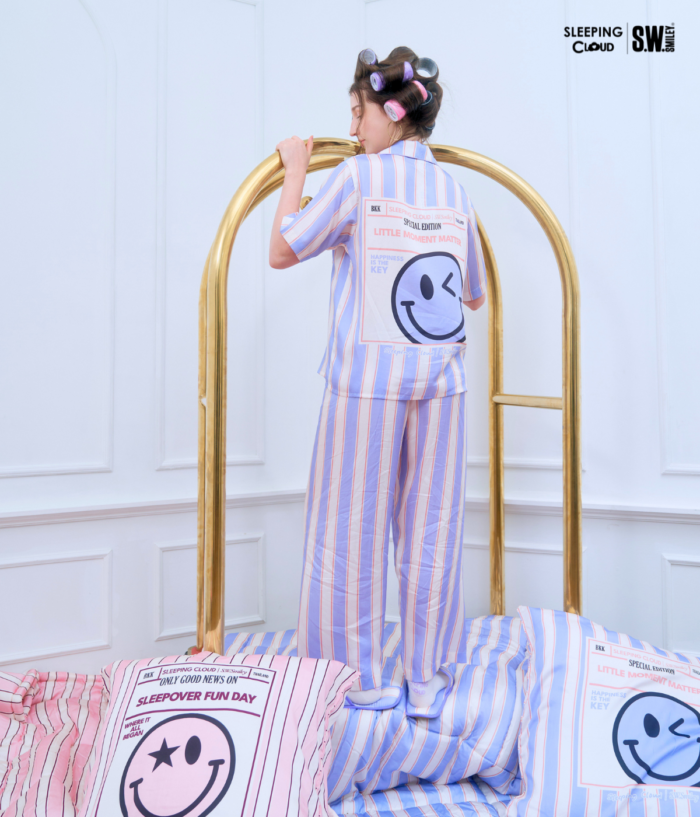 ชุดนอน SLEEPING CLOUD | ชุดนอน 100% LYOCELL ผ้านุ่ม เย็น ใส่สบาย :  Playful Days Saturday - Image 7