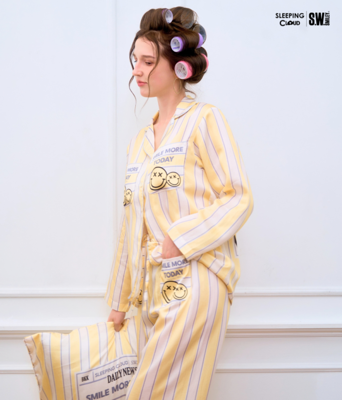 ชุดนอน SLEEPING CLOUD | ชุดนอน 100% LYOCELL ผ้านุ่ม เย็น ใส่สบาย :  Playful Days Monday - Image 7