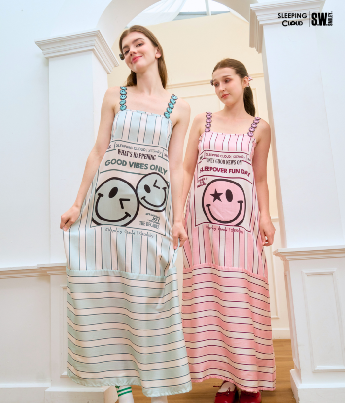 Playful Days  :  Long spaghetti dress - Image 2