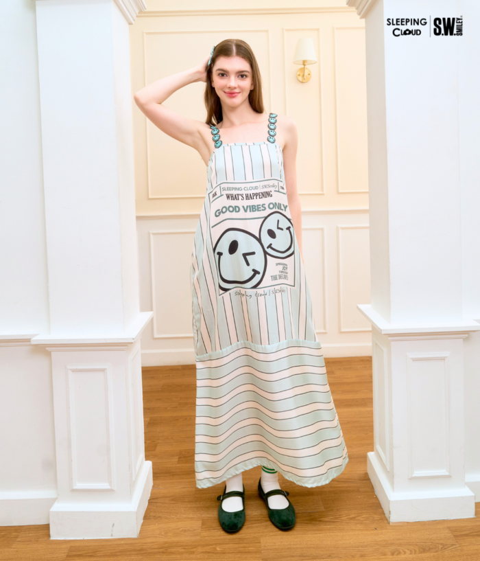 Playful Days  :  Long spaghetti dress - Image 6